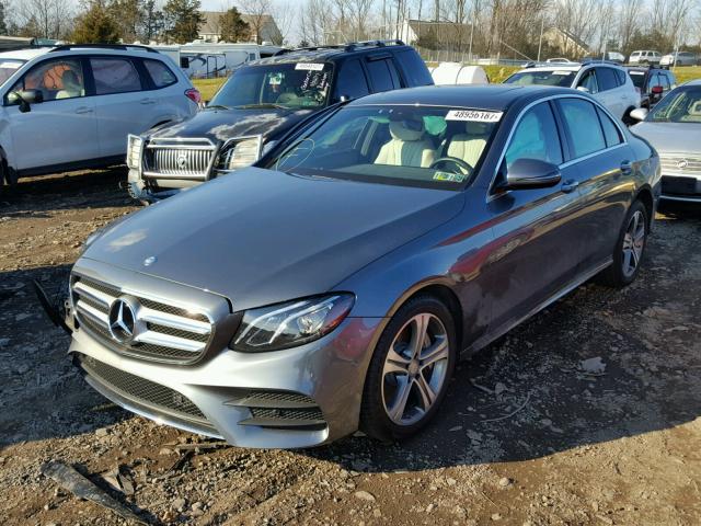 WDDZF4KB4HA107740 - 2017 MERCEDES-BENZ E 300 4MAT GRAY photo 2