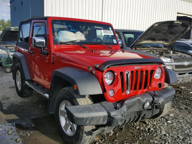 1C4AJWAG9EL113757 - 2014 JEEP WRANGLER S 红色 照片 1