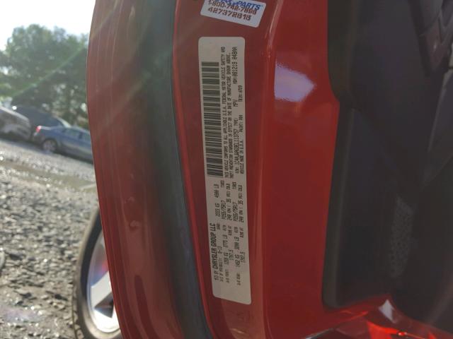 1C4AJWAG9EL113757 - 2014 JEEP WRANGLER S 红色 照片 10