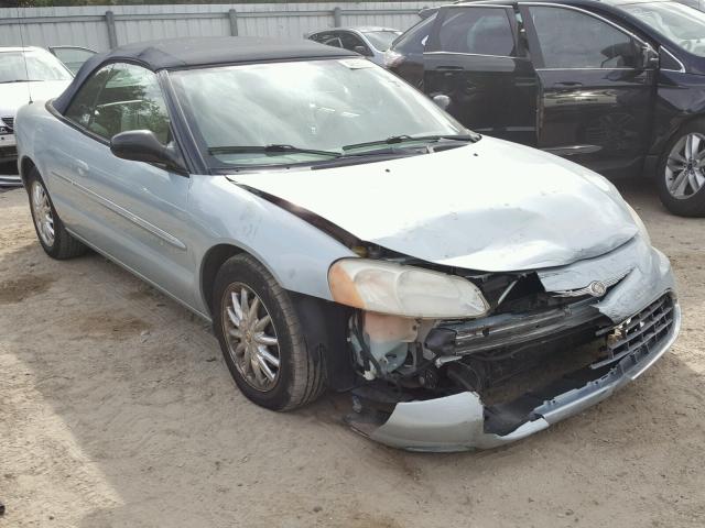 1C3EL65U01N571525 - 2001 CHRYSLER SEBRING LI BLUE photo 1