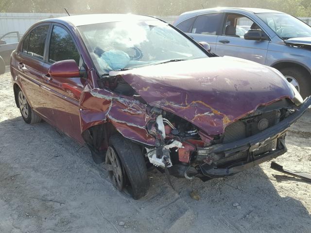 KMHCN46C49U355942 - 2009 HYUNDAI ACCENT GLS BURGUNDY photo 1