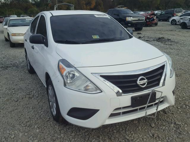 3N1CN7AP2FL950216 - 2015 NISSAN VERSA S WHITE photo 1