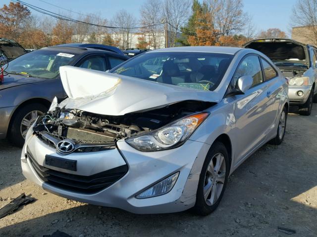 KMHDH6AE1DU008836 - 2013 HYUNDAI ELANTRA CO SILVER photo 2