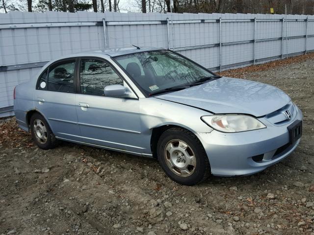 JHMES95684S018031 - 2004 HONDA CIVIC HYBR BLUE photo 9