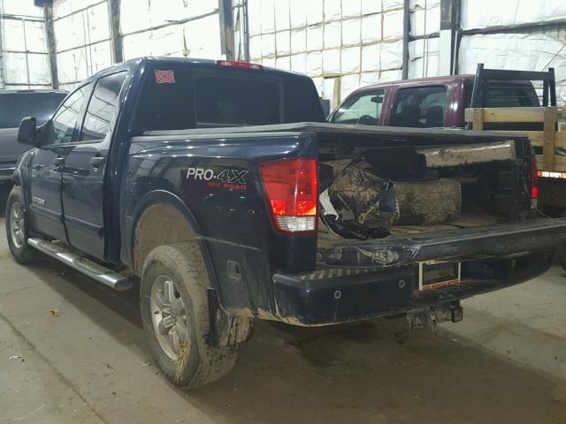 1N6BA0ECXBN304805 - 2011 NISSAN TITAN S BLUE photo 3