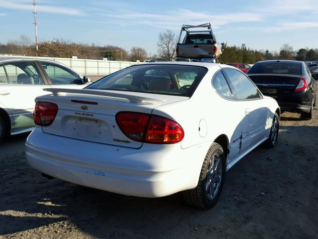 1G3NF12E53C238058 - 2003 OLDSMOBILE ALERO GLS WHITE photo 4