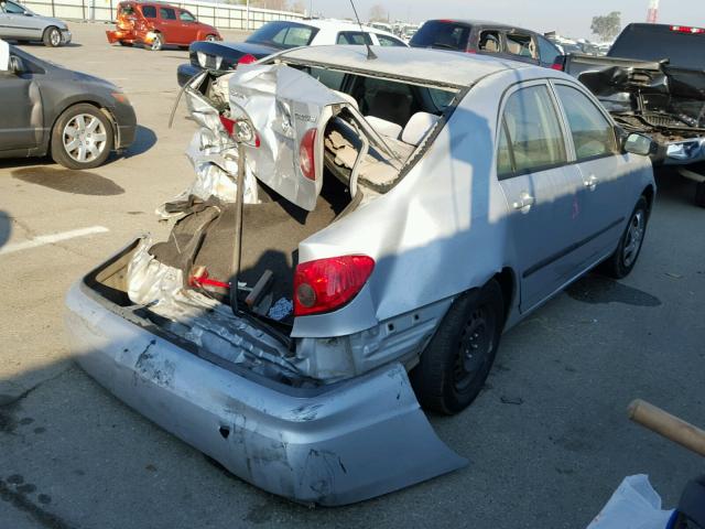 1NXBR32E65Z547097 - 2005 TOYOTA COROLLA CE SILVER photo 4