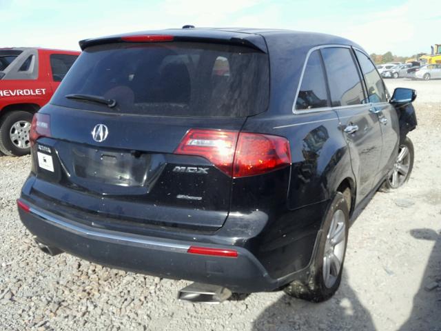 2HNYD2H26AH533910 - 2010 ACURA MDX BLACK photo 4