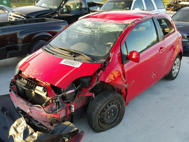 JTDJT923075095664 - 2007 TOYOTA YARIS RED photo 2