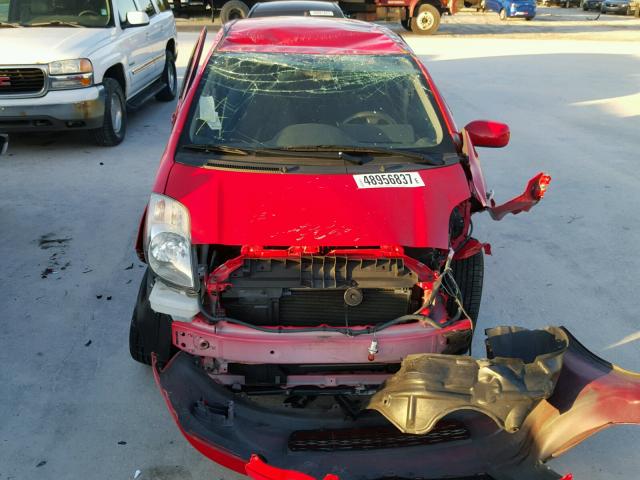 JTDJT923075095664 - 2007 TOYOTA YARIS RED photo 9