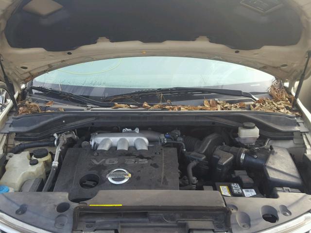 JN8AZ08T57W500479 - 2007 NISSAN MURANO SL GOLD photo 7