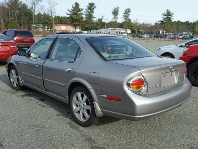 JN1DA31D72T454350 - 2002 NISSAN MAXIMA GXE GRAY photo 3