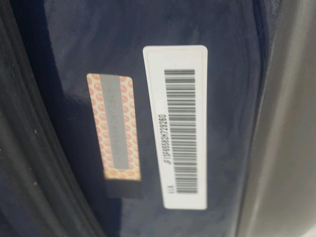 JF1SF65582H729260 - 2002 SUBARU FORESTER S BLUE photo 10