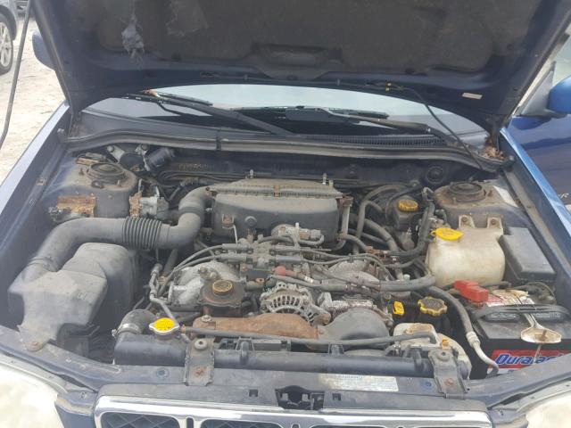 JF1SF65582H729260 - 2002 SUBARU FORESTER S BLUE photo 7