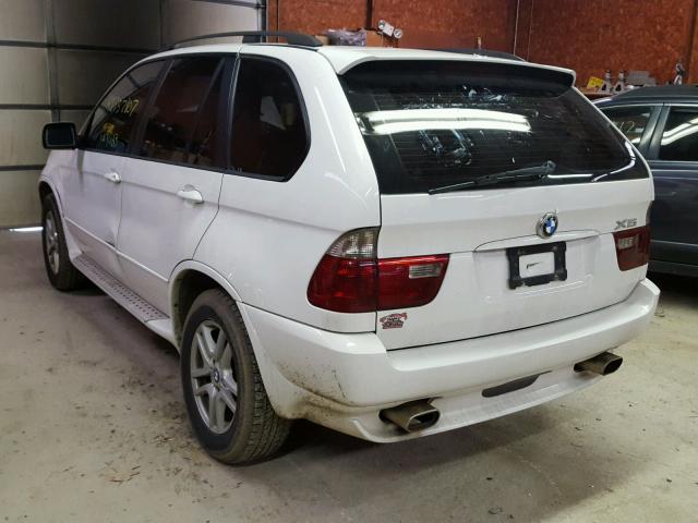 5UXFA13526LY47676 - 2006 BMW X5 3.0I WHITE photo 3