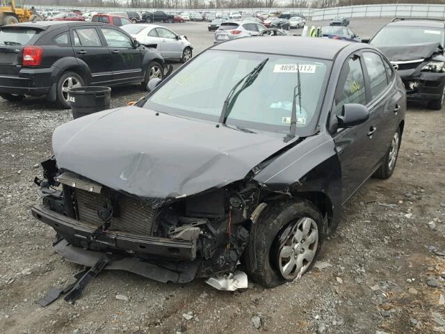 KMHDU46D97U218122 - 2007 HYUNDAI ELANTRA GL BLACK photo 2