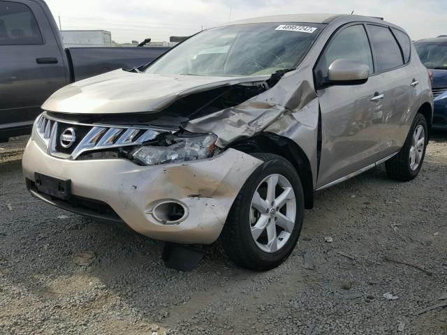 JN8AZ1MU5AW006778 - 2010 NISSAN MURANO S TAN photo 2