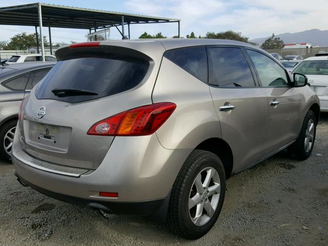 JN8AZ1MU5AW006778 - 2010 NISSAN MURANO S TAN photo 4