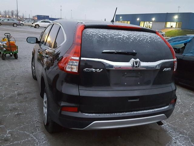 2HKRM4H56FH657643 - 2015 HONDA CR-V EX BLACK photo 3