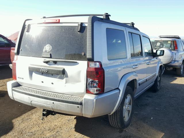 1J8HG48N87C601020 - 2007 JEEP COMMANDER SILVER photo 4