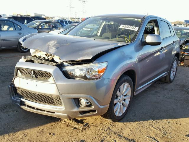 JA4AP4AU5BZ018897 - 2011 MITSUBISHI OUTLANDER GRAY photo 2