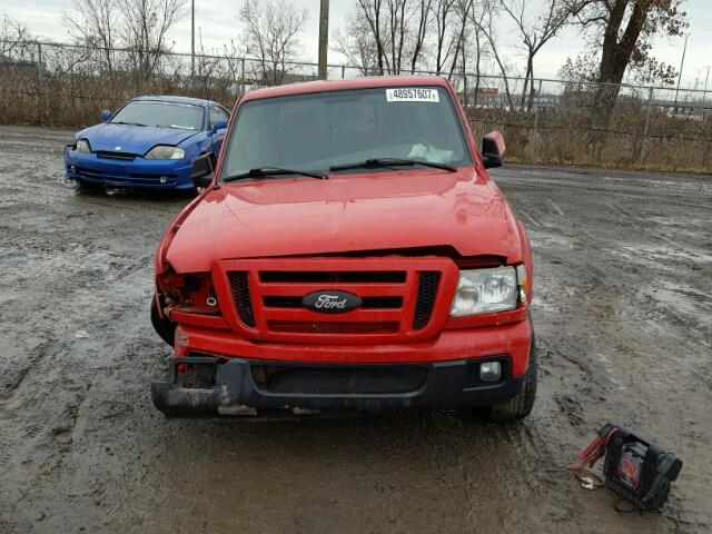 1FTYR44U36PA33524 - 2006 FORD RANGER SUP RED photo 9