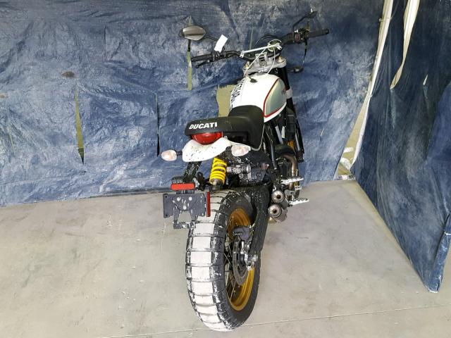 ZDMKAFBM4HB000354 - 2017 DUCATI SCRAMBLER WHITE photo 4