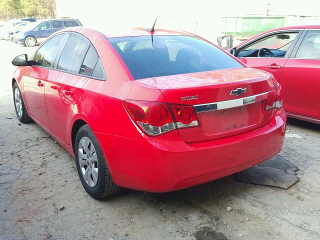 1G1PA5SH2E7239178 - 2014 CHEVROLET CRUZE LS RED photo 3