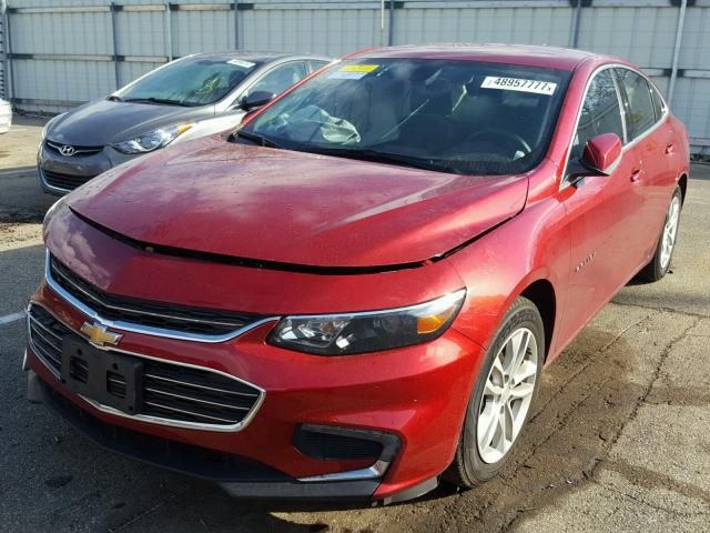 1G1ZE5ST0GF242557 - 2016 CHEVROLET MALIBU LT Qırmızı foto 2