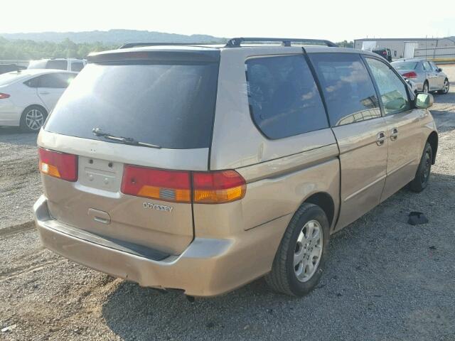 5FNRL18612B002096 - 2002 HONDA ODYSSEY EX GOLD photo 4