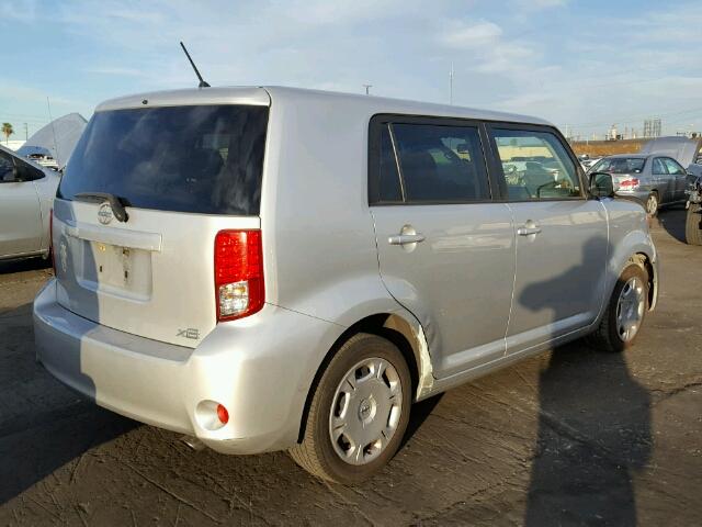 JTLZE4FE6CJ012742 - 2012 TOYOTA SCION XB SILVER photo 4