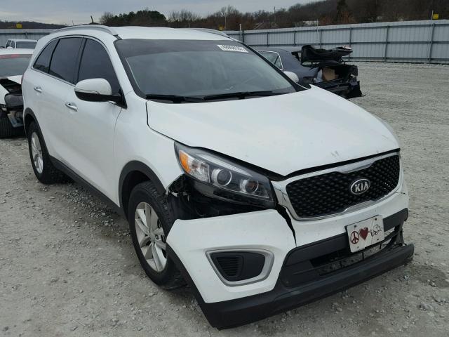 5XYPG4A59GG107452 - 2016 KIA SORENTO LX WHITE photo 1