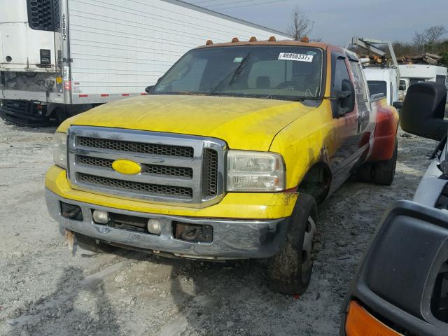 1FTWW33P55EB12404 - 2005 FORD F350 SUPER YELLOW photo 2