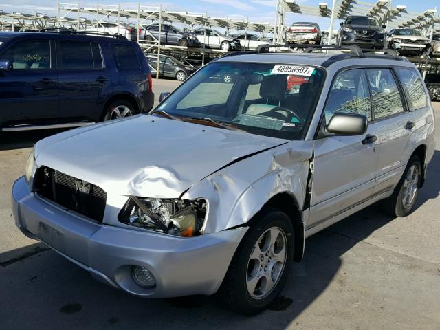 JF1SG65694H734329 - 2004 SUBARU FORESTER 2 SILVER photo 2