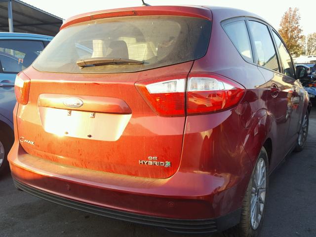 1FADP5AU2DL511778 - 2013 FORD C-MAX SE RED photo 4