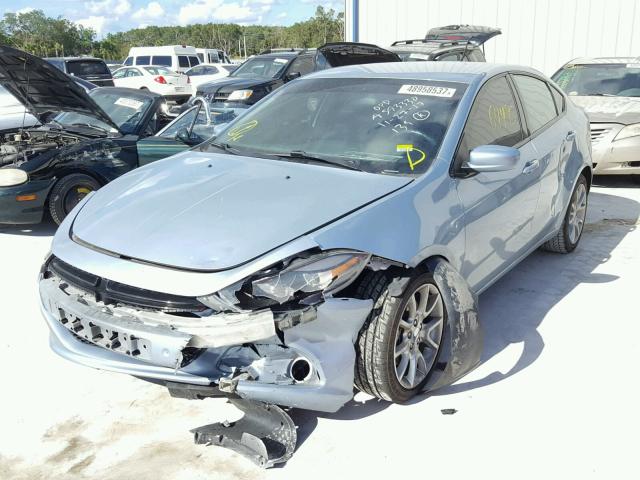 1C3CDFBA7DD287933 - 2013 DODGE DART SXT BLUE photo 2