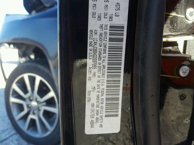 1C4NJDBBXGD597265 - 2016 JEEP COMPASS SP BLACK photo 10