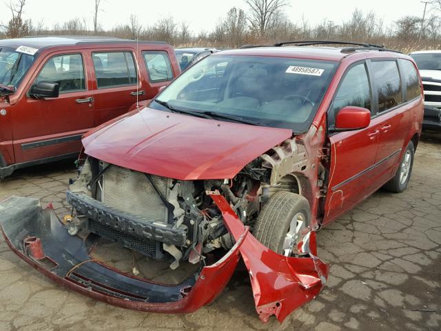 2D8HN54129R626013 - 2009 DODGE GRAND CARA RED photo 2