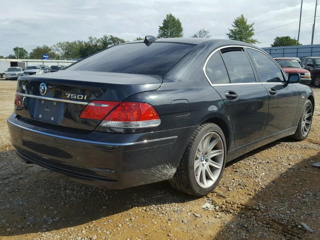 WBAHL83506DT01219 - 2006 BMW 750 I BLACK photo 4