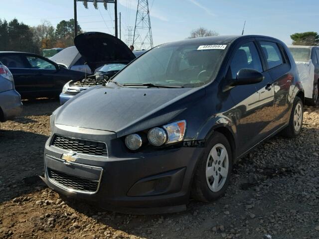 1G1JB6SH2E4222522 - 2014 CHEVROLET SONIC LS BLACK photo 2