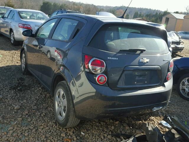 1G1JB6SH2E4222522 - 2014 CHEVROLET SONIC LS შავი ფოტო 3