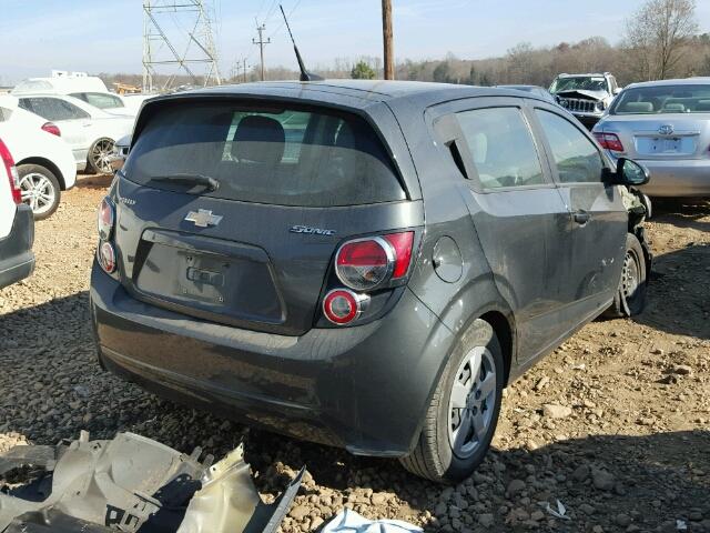 1G1JB6SH2E4222522 - 2014 CHEVROLET SONIC LS შავი ფოტო 4