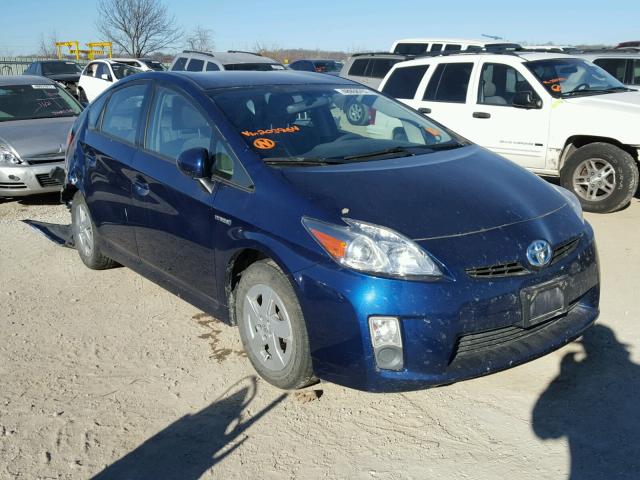 JTDKN3DU5A5203964 - 2010 TOYOTA PRIUS BLUE photo 1