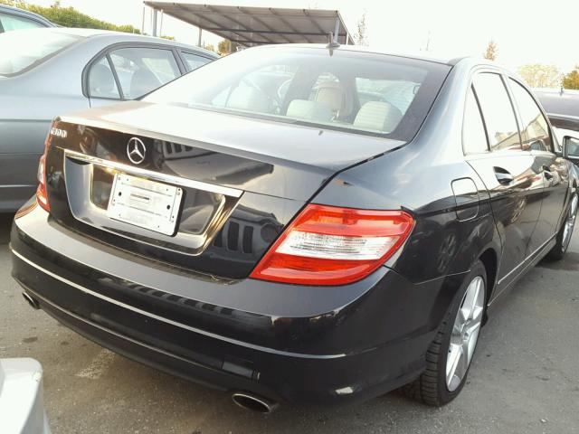 WDDGF5EB5AR105009 - 2010 MERCEDES-BENZ C 300 BLACK photo 4