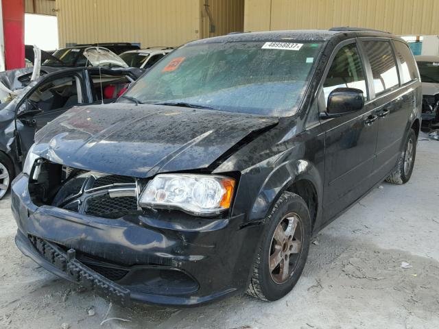 2C4RDGCG6DR581903 - 2013 DODGE GRAND CARA BLACK photo 2