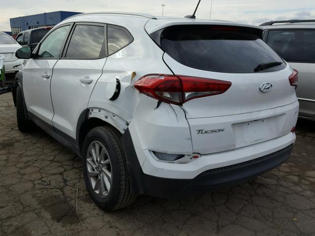 KM8J3CA42GU249946 - 2016 HYUNDAI TUCSON LIM WHITE photo 3