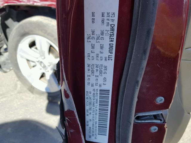 1J4NF1FB9BD177865 - 2011 JEEP COMPASS SP 红色 照片 10