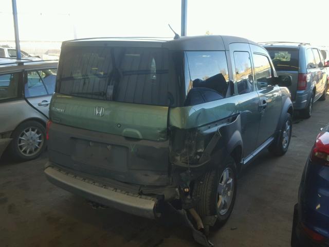 5J6YH28674L025847 - 2004 HONDA ELEMENT EX GREEN photo 4