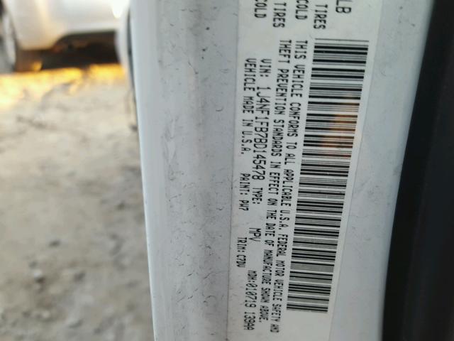 1J4NF1FB7BD145478 - 2011 JEEP COMPASS SP WHITE photo 10