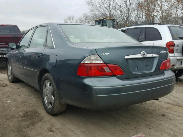 4T1BF28B43U337546 - 2003 TOYOTA AVALON XL GREEN photo 3